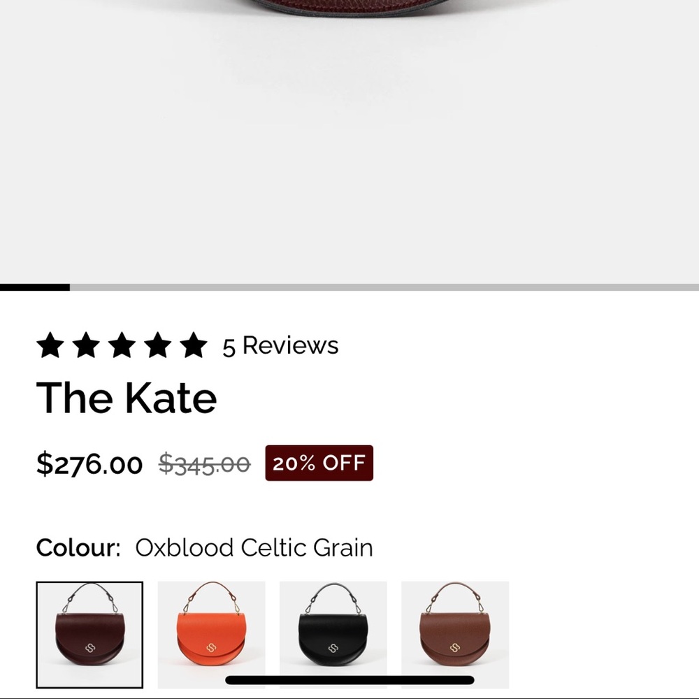 Cambridge Satchel Crossbody in Oxblood Celtic Grain—The Kate 🇬🇧 - Picture 4 of 13